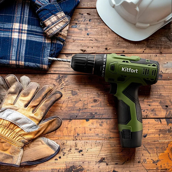 Аккумуляторная дрель-шуруповерт Kitfort КТ-6503
