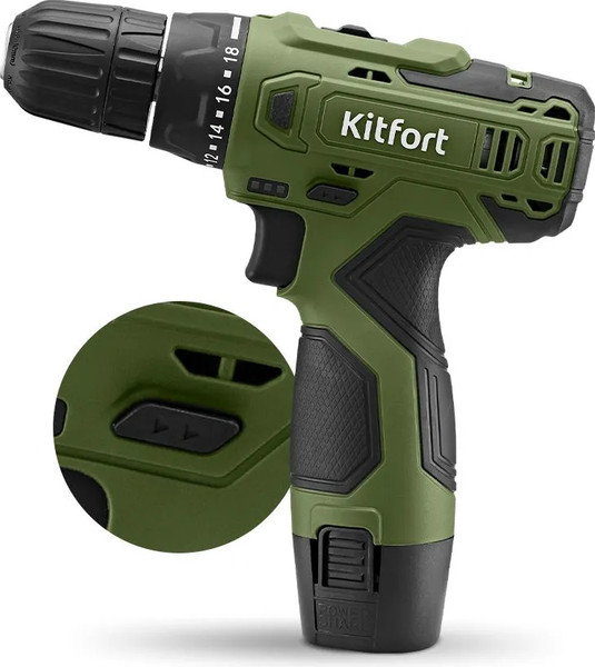 Аккумуляторная дрель-шуруповерт Kitfort КТ-6503