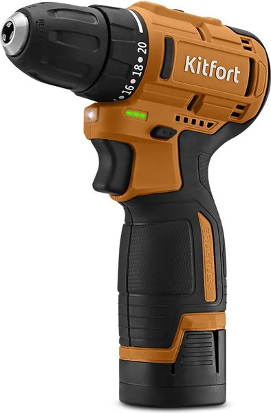 Аккумуляторная дрель-шуруповерт Kitfort КТ-6504 - фото