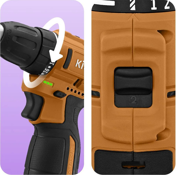 Аккумуляторная дрель-шуруповерт Kitfort КТ-6504