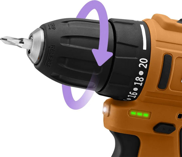 Аккумуляторная дрель-шуруповерт Kitfort КТ-6504