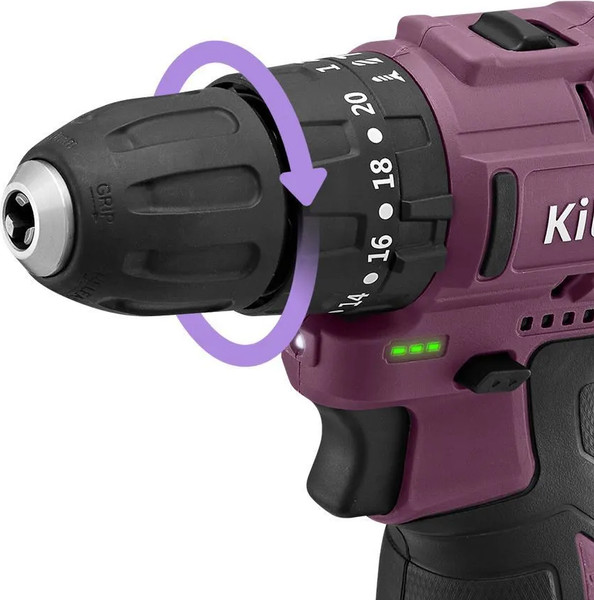 Аккумуляторная дрель-шуруповерт Kitfort КТ-6505