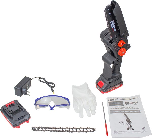 Пила цепная аккумуляторная Edon Protech NS-21/6BL / 27987