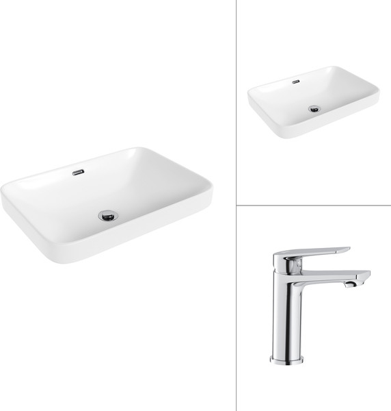 Умывальник со смесителем Lauter 21441B + Sky 21CK533C - фото