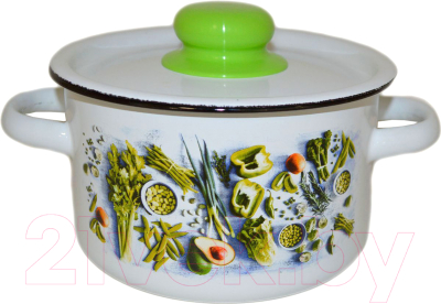 Кастрюля Appetite Свежая зелень 1с15с/1 - фото