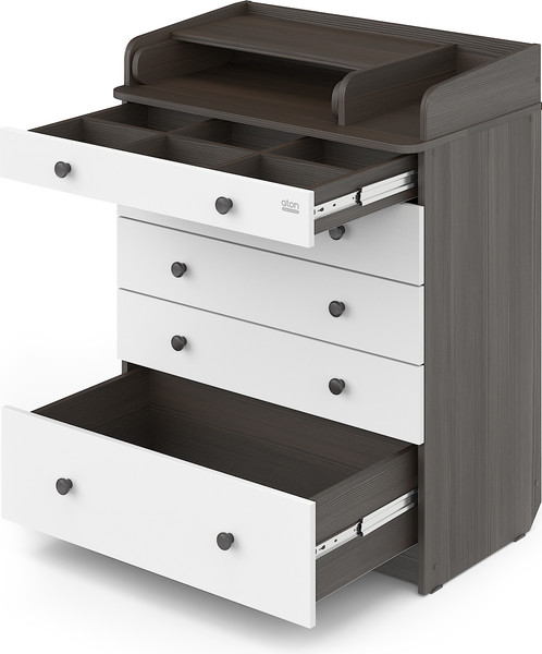 Комод пеленальный Атон Leo 805 с органайзером с шариковыми направляющими