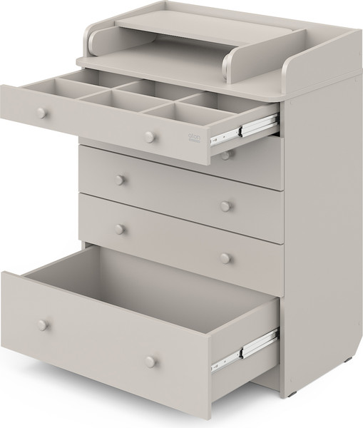 Комод пеленальный Атон Leo 805 с органайзером с шариковыми направляющими