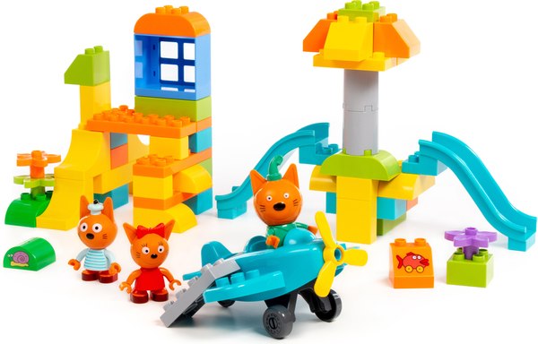 Конструктор Полесье Макси. Три кота. Игровая площадка / 70245