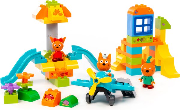 Конструктор Полесье Макси. Три кота. Игровая площадка / 70245