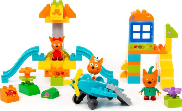 Конструктор Полесье Макси. Три кота. Игровая площадка / 70245