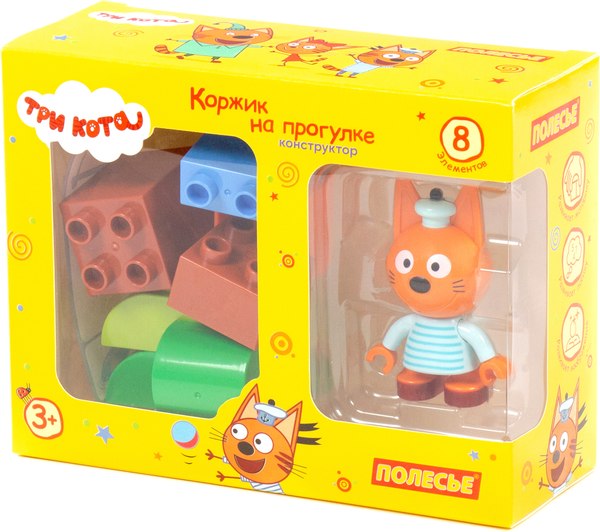 Конструктор Полесье Макси. Три кота. Коржик на прогулке / 63745 - фото