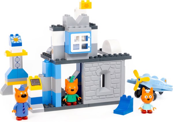 Конструктор Полесье Макси. Три кота. Аэродром / 70221