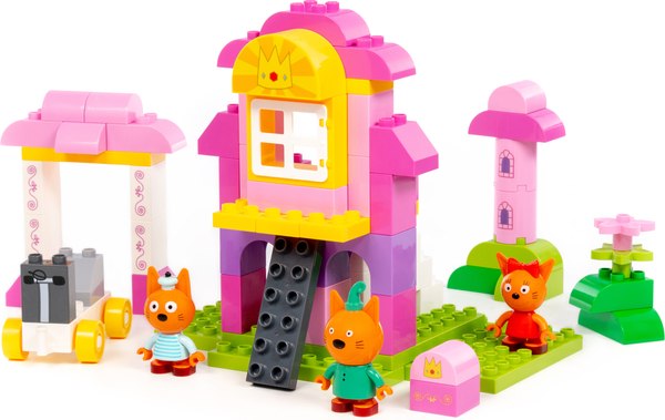 Конструктор Полесье Макси. Три кота. Замок принцессы / 70238