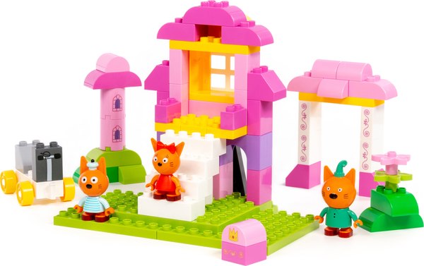 Конструктор Полесье Макси. Три кота. Замок принцессы / 70238