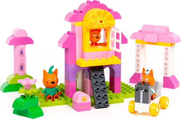 Конструктор Полесье Макси. Три кота. Замок принцессы / 70238