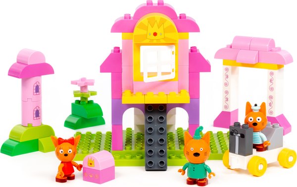 Конструктор Полесье Макси. Три кота. Замок принцессы / 70238