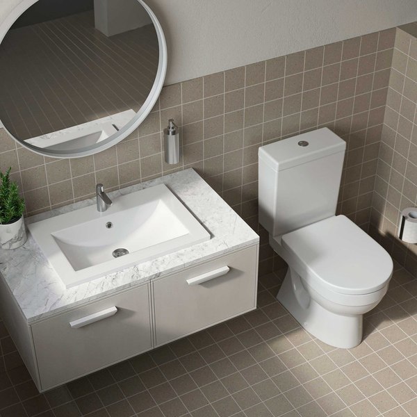 Унитаз напольный Керамин Бергамо Нова Slim МЛ 2-режим