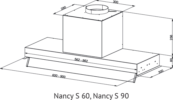 Вытяжка скрытая Kuppersberg Nancy S 60 Black