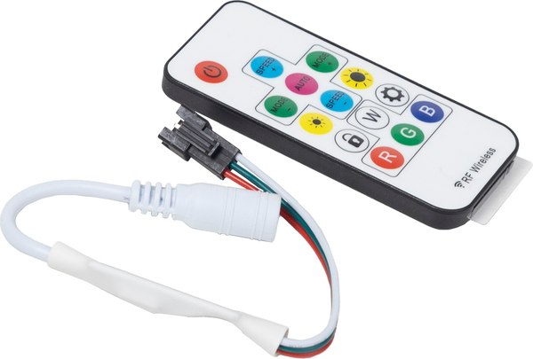 Контроллер для светодиодной ленты AKS RGB SPI с пультом - фото