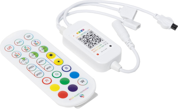 Контроллер для светодиодной ленты AKS музыкальный RGB с пультом - фото