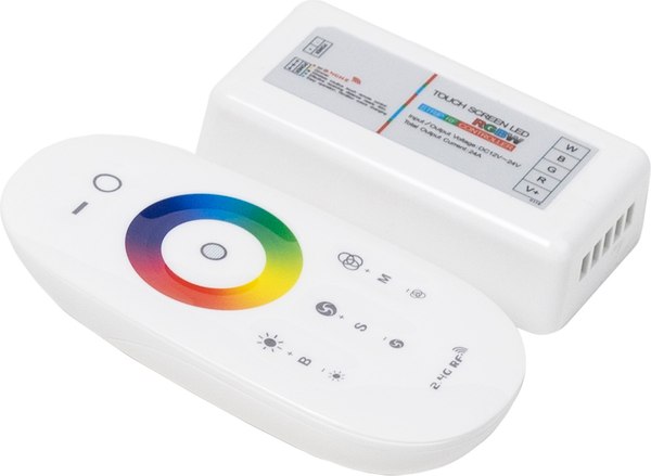 Контроллер для светодиодной ленты AKS RGBW с пультом - фото