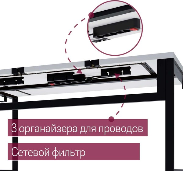 Компьютерный стол Millwood Каир смарт 140х80х74.2