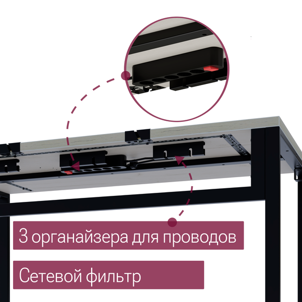 Компьютерный стол Millwood Каир Смарт 140х80х74.2