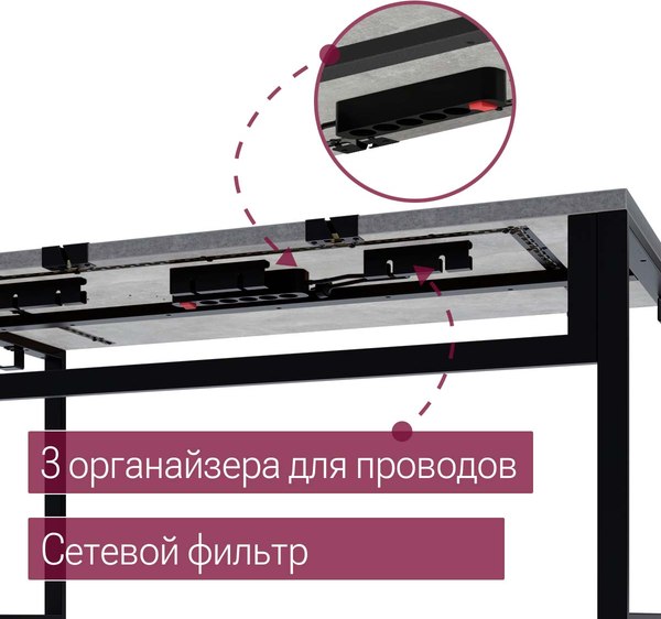 Компьютерный стол Millwood Каир смарт 140х80х74.2