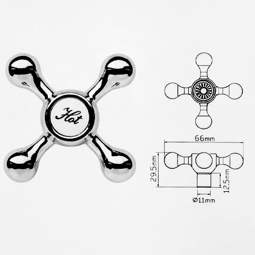 Ручка для смесителя Potato P65-1