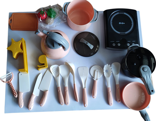 Кухонная плита игрушечная Labalu Индукционная со звуком и светом - фото