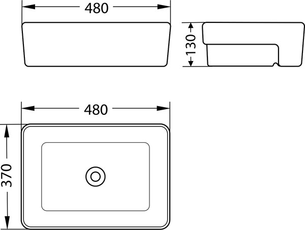 Умывальник со смесителем Lauter 21675 + Sky 21CK533C