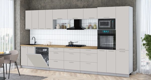 Кухонный гарнитур Интерлиния Мила Gloss 4.0-ПМ1