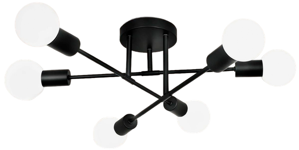 Потолочный светильник Mirastyle MH-1648/6 BK - фото