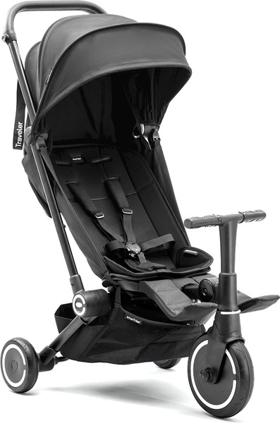 Трехколесный велосипед с ручкой Smart Trike Traveler. Onyx black / 5900800 - фото