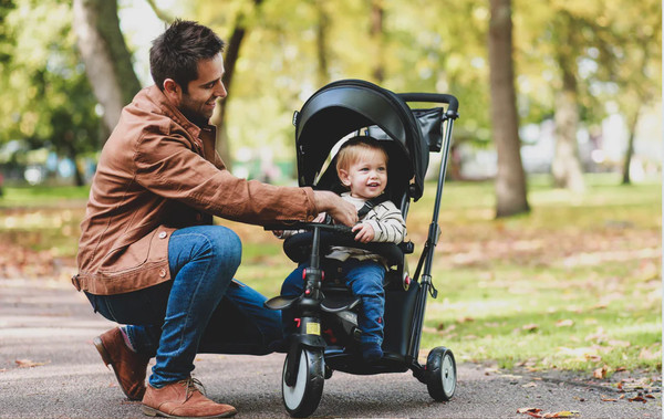 Трехколесный велосипед с ручкой Smart Trike STR7 Urban / 5501100