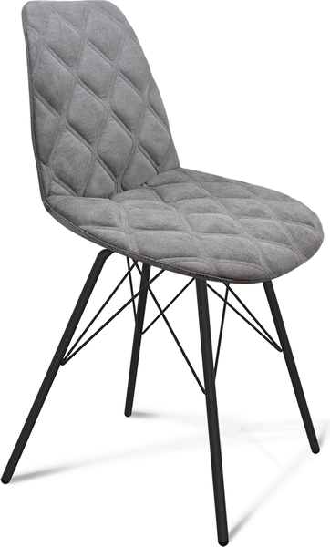 Обеденная группа Sheffilton SHT-DS292 (белый мрамор/черный/серый туман/черный муар)