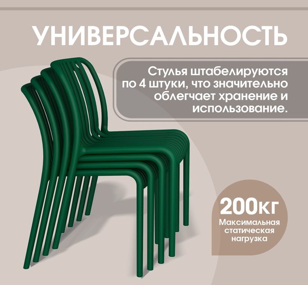 Комплект садовой мебели Sheffilton SHT-DS310 (темно-зеленый/бежевый)