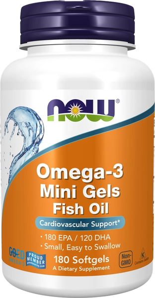 Жирные кислоты NOW Foods Omega-3 Mini Gels - фото