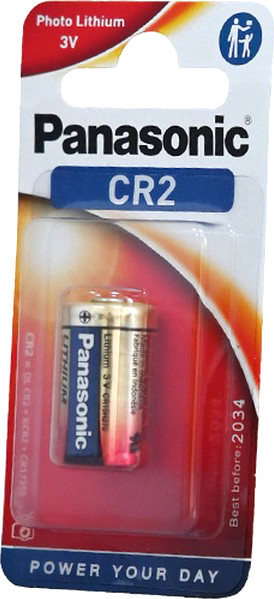 Батарейка Panasonic Lithium Power CR2 BL1 CR-2L/1B - фото