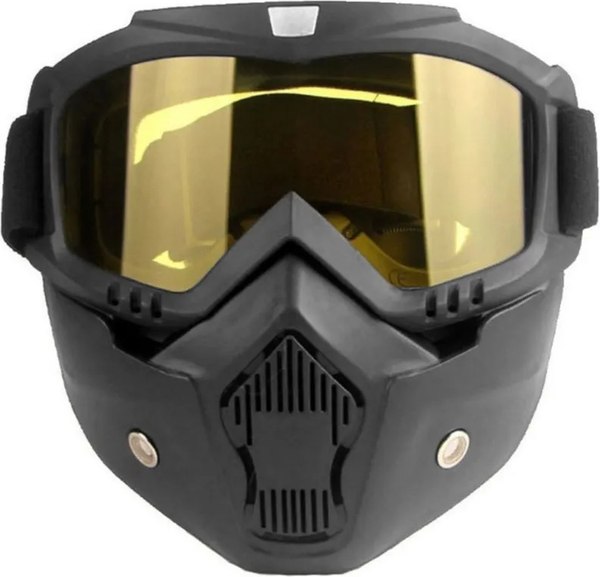 Мотоочки AiM Pro с двойной линзой + маска 302-100 - фото