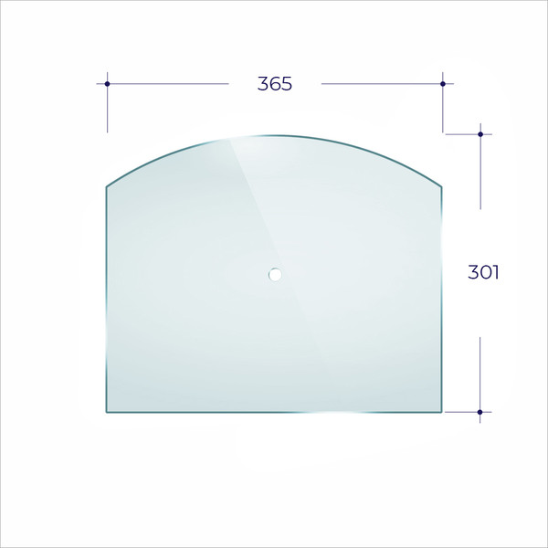 Стекло для печной двери Везувий 217 Арка