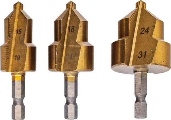 Набор сверл Vira 15x19/18x24/24x31мм / 551403 - фото
