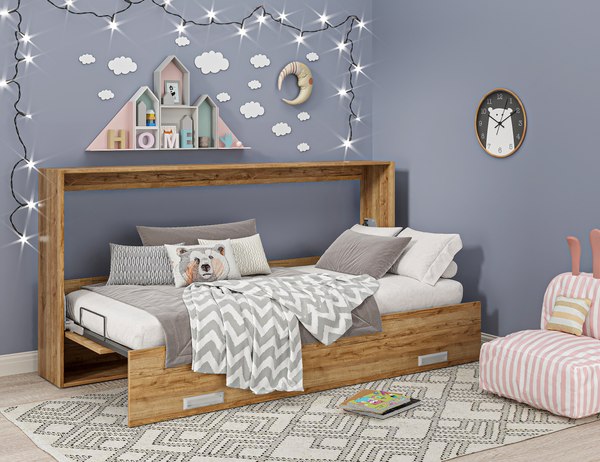 Шкаф-кровать трансформер Макс Стайл TNT 90x200x18 BySpan