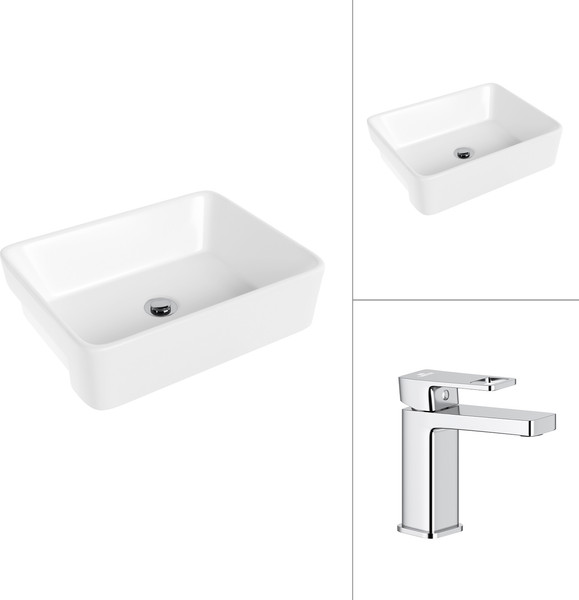 Умывальник со смесителем Lauter 21675 + Cascade 21СК655C - фото