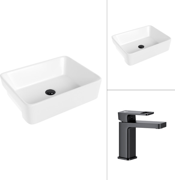 Умывальник со смесителем Lauter 21675 + Cascade 21СК655BS - фото