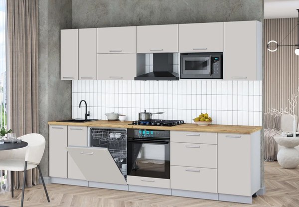 Кухонный гарнитур Интерлиния Мила Gloss 2.8-ПМ2