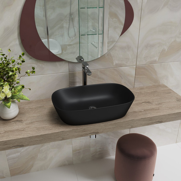 Умывальник со смесителем Lauter 21393-60-A + Reef 21CK8678BS