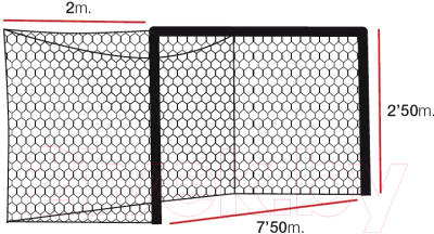 Футбольная сетка El Leon de Oro 12443030000 - фото