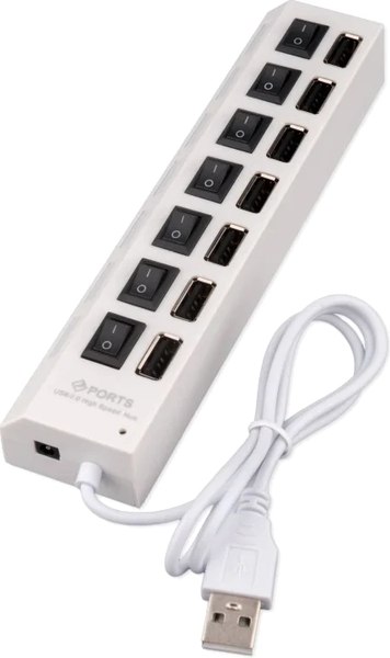 USB-хаб Gembird UHB-U2P7-01W - фото