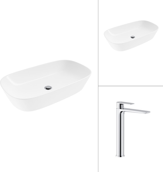 Умывальник со смесителем Lauter 21393-70 + Reef 21CK8678C - фото